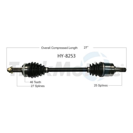 Surtrack Axle Cv Axle Shaft, Hy-8253 HY-8253